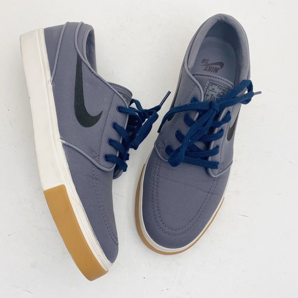 Nike SB Stefan Janoski Canvas Gray Skate Shoes 615957-025 Mens Size 8 Zoom Air